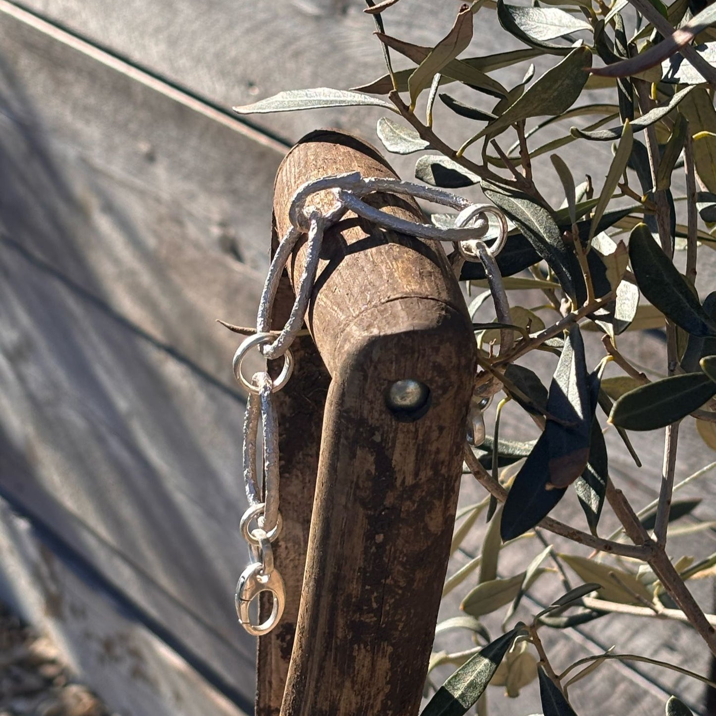 Rustic Silver Gardener's Bracelet