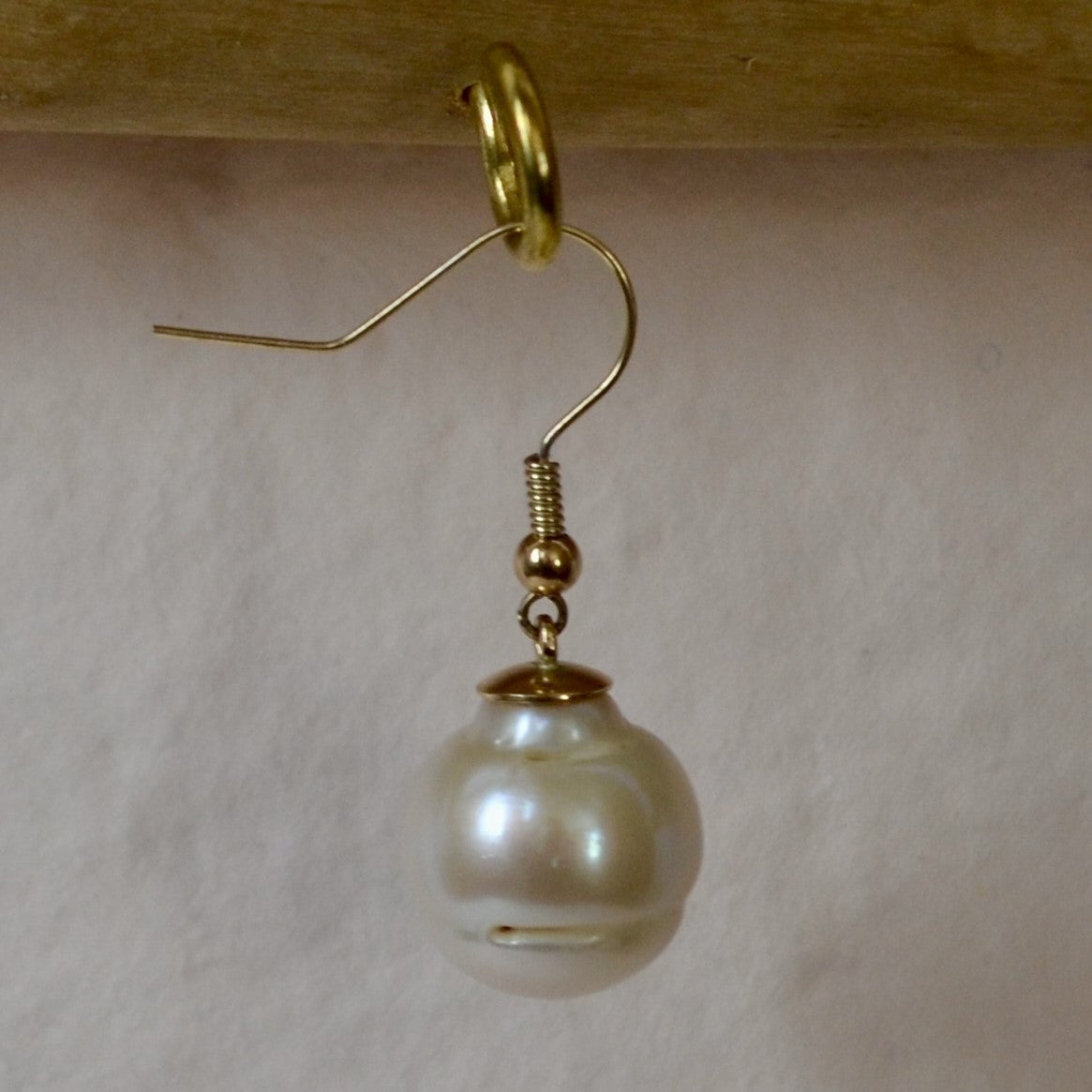Gold Baroque Drop Earrings