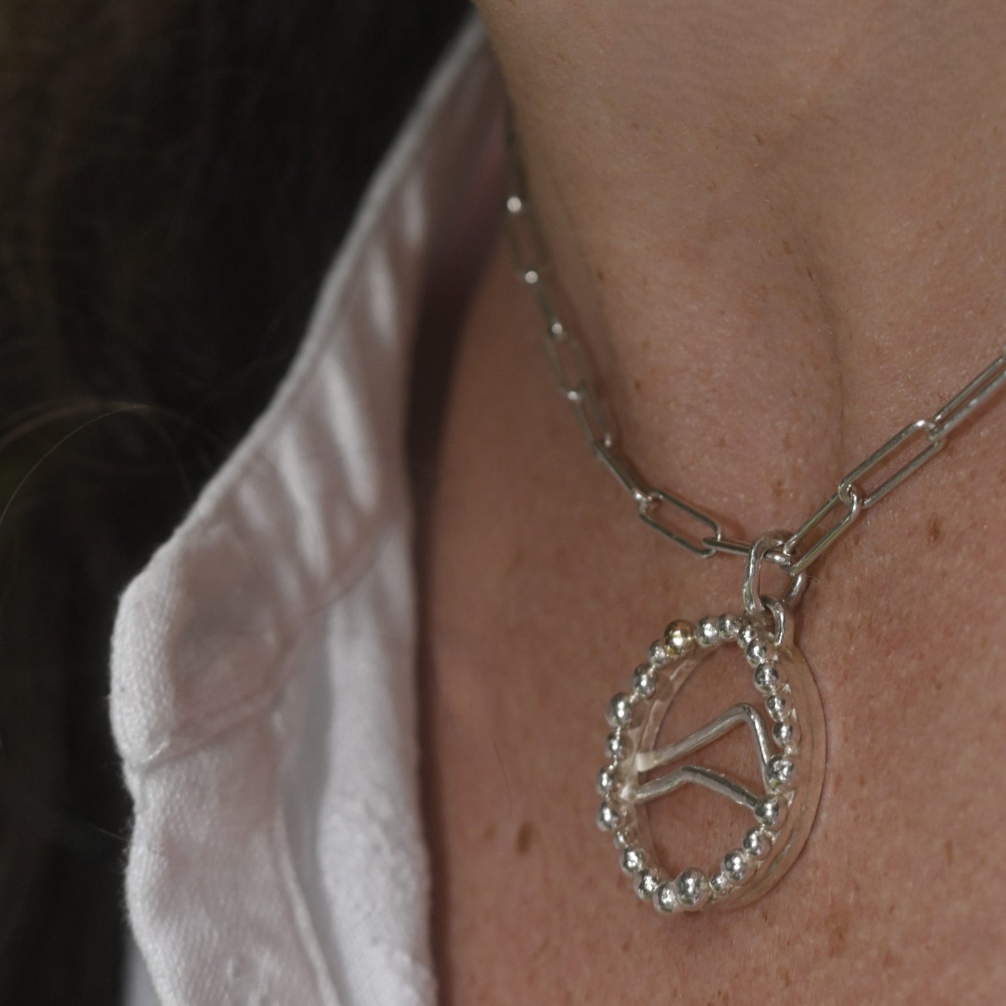 Gold & Silver Alpine Pendant