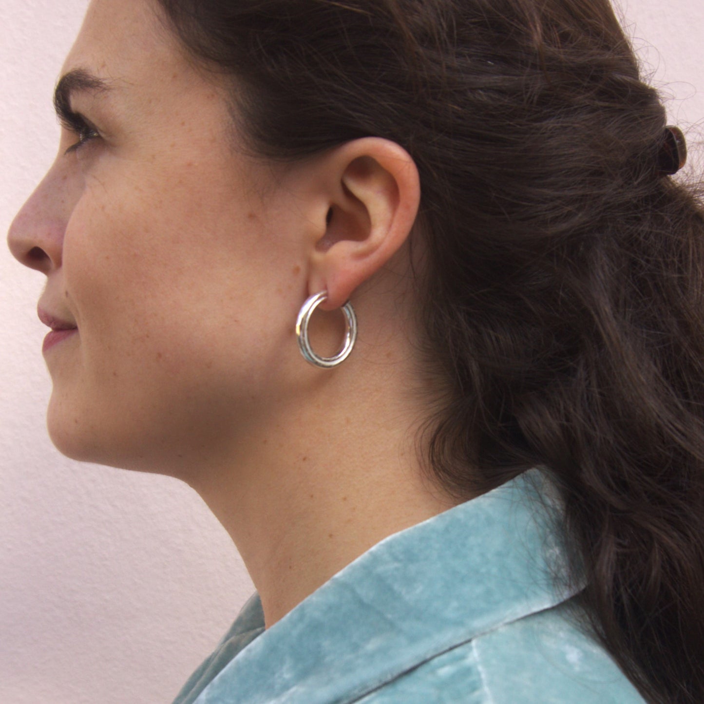 Silver Carousel Hoops