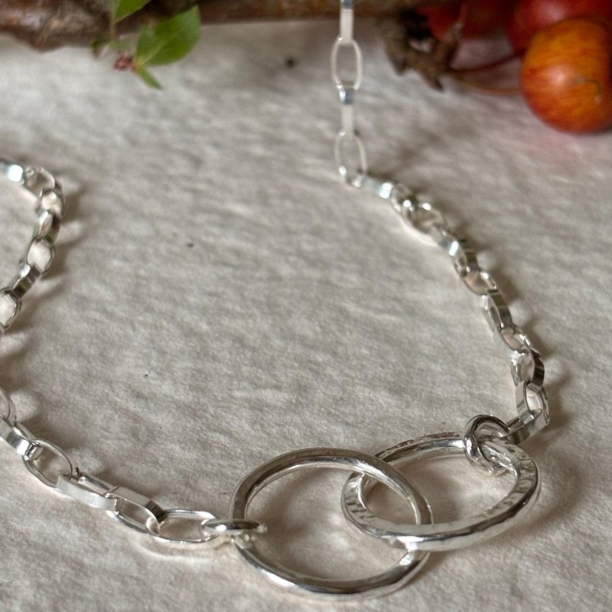 Double Link Circle Pendant