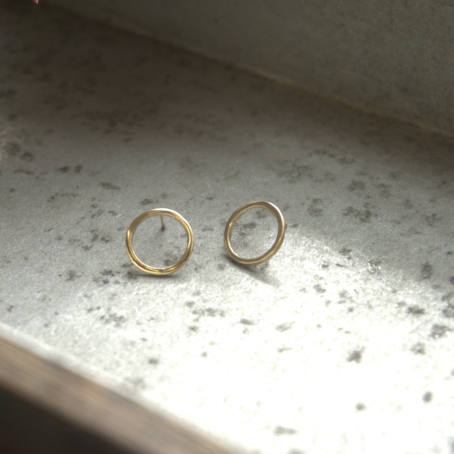 Gold Circle Studs