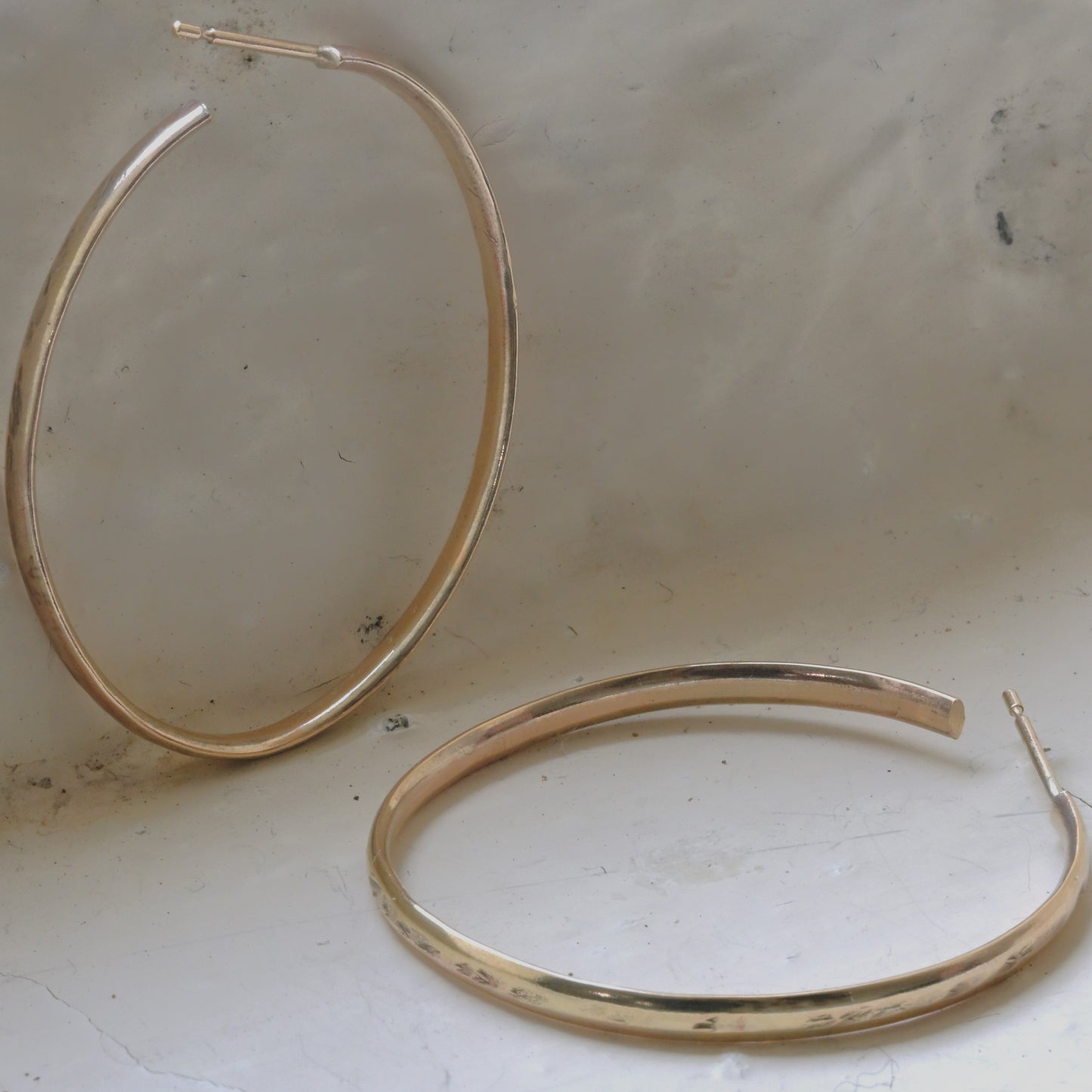Oval Gold Hoops