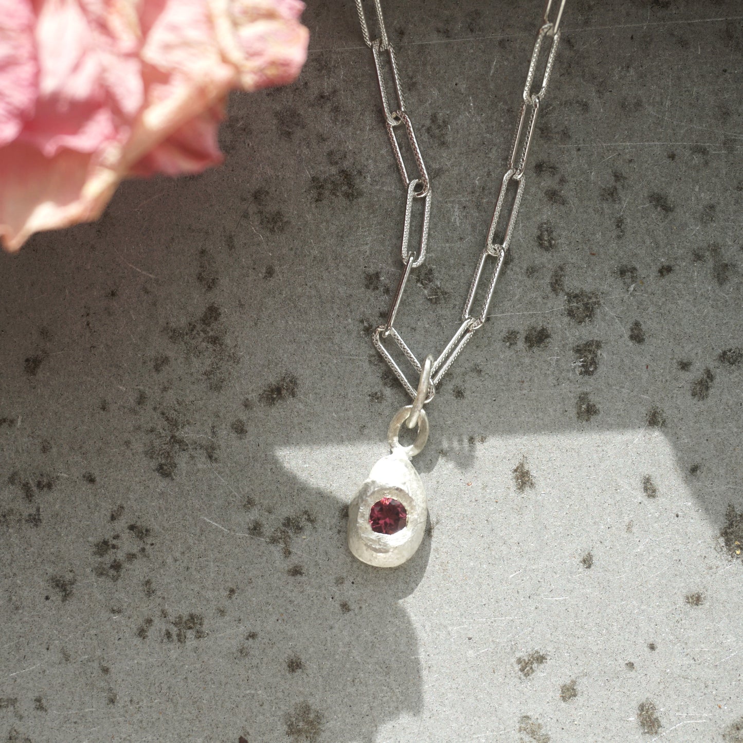 Pink Topaz Necklace