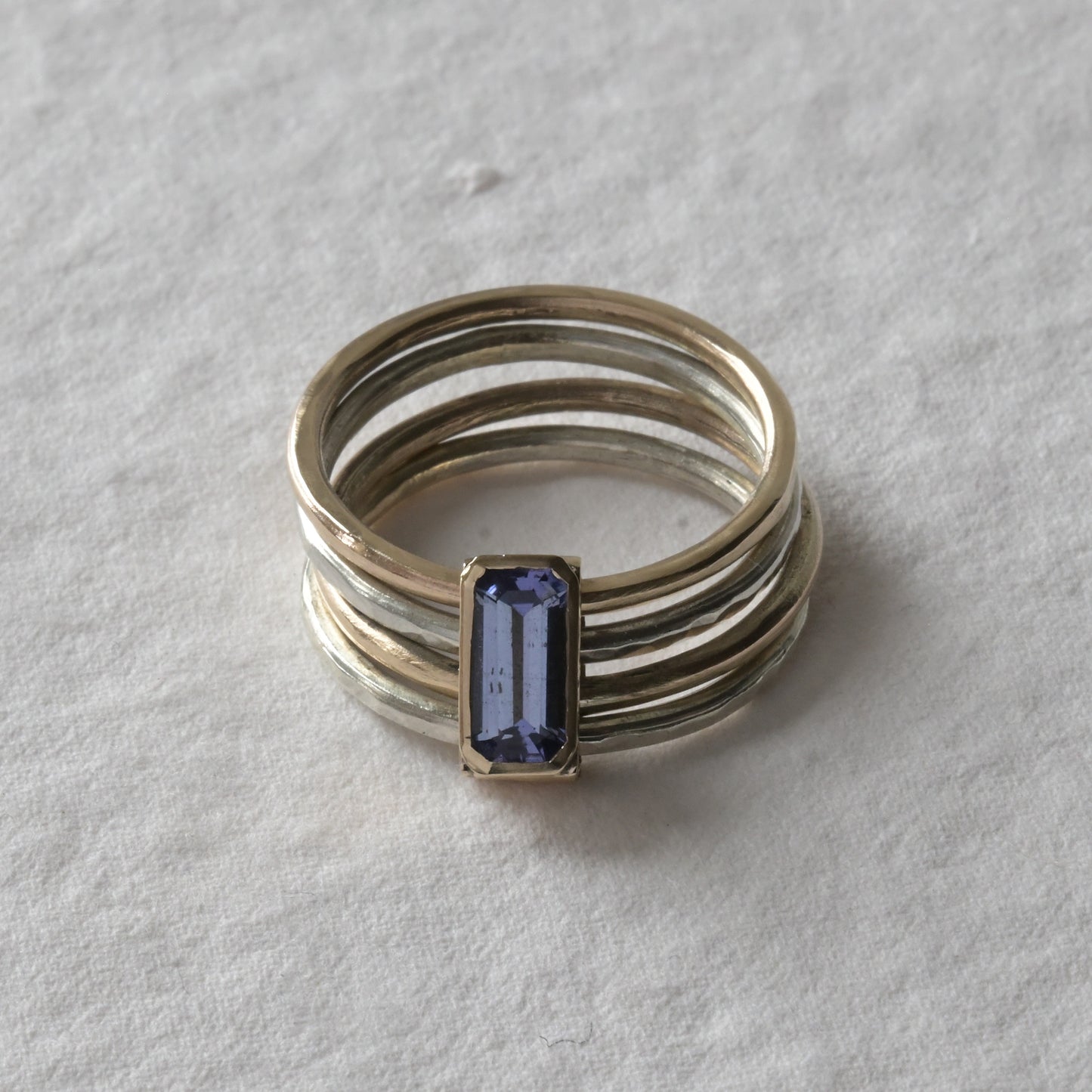 Gold Tanzanite Stack