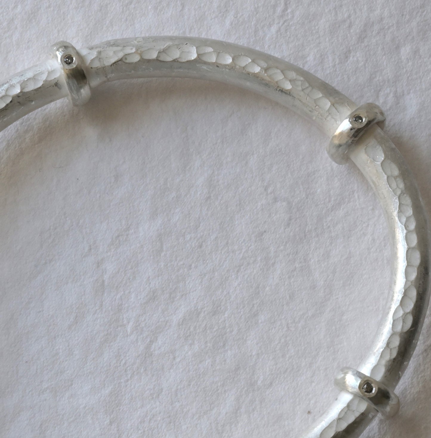 Statement Sterling Silver & Diamond Bangle