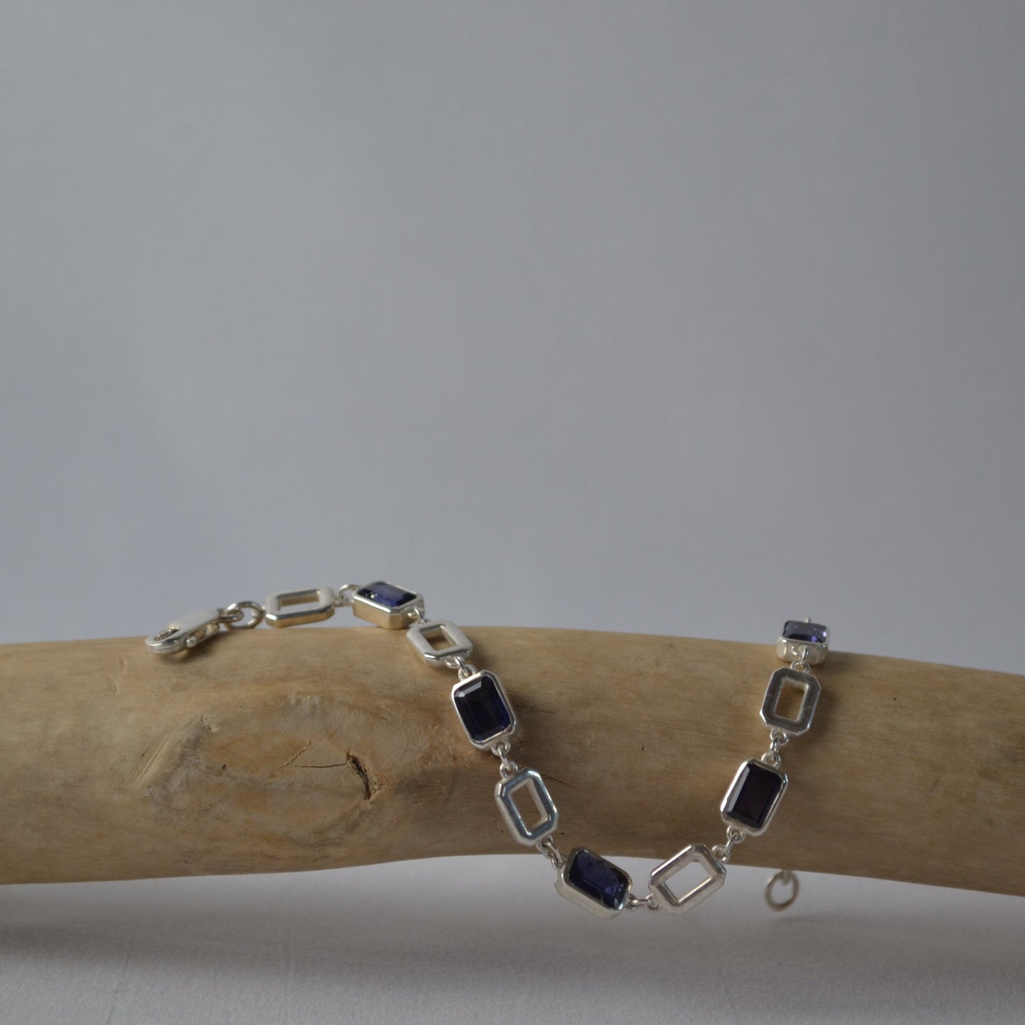 Sterling Silver Iolite Bracelet