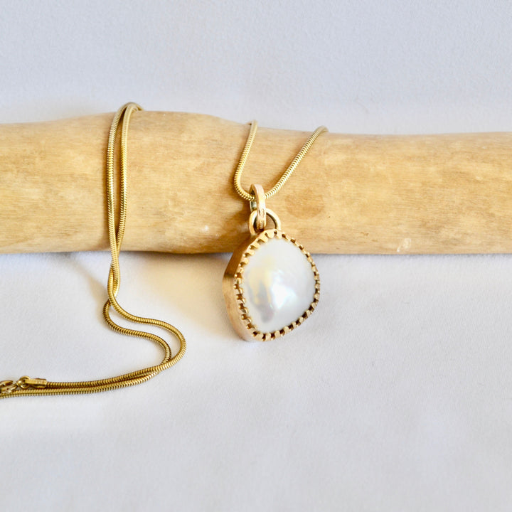 Bridal Baroque Gold &amp; Pearl Necklace