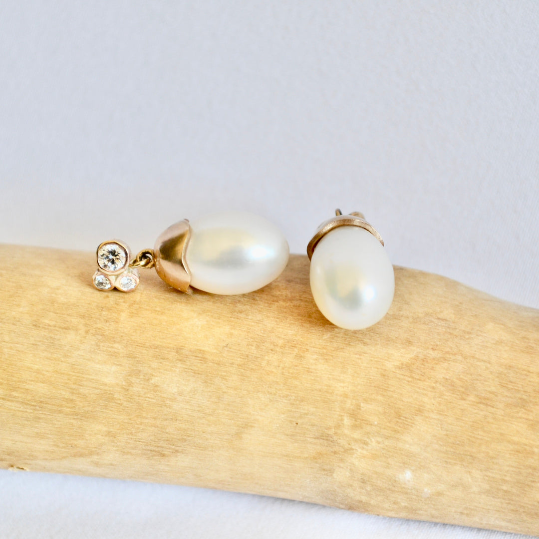 Diamond Cluster Pearl Drops