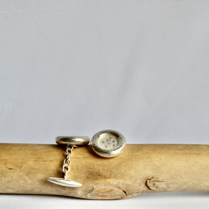 Button Diamond Cufflinks