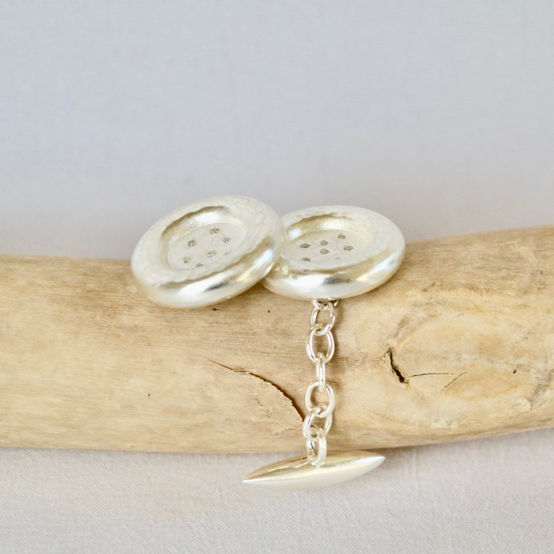 Button Diamond Cufflinks