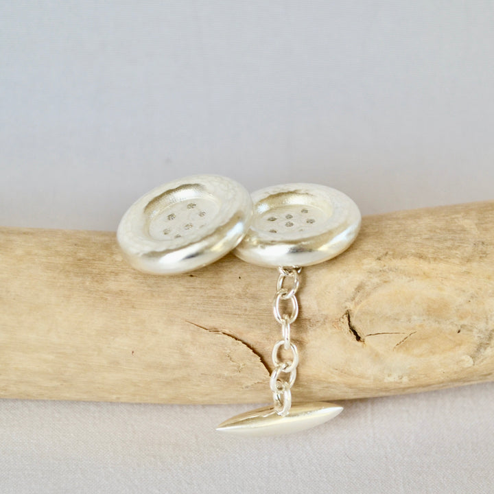 Button Diamond Cufflinks