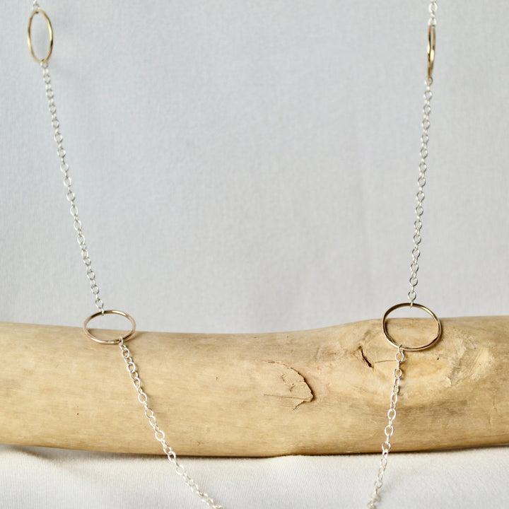 Silver &amp; Gold Circles Chain