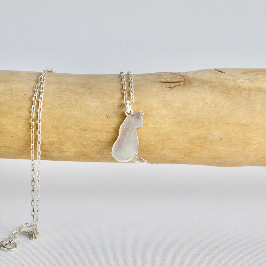 Cat Celtic Birthstone Pendant - January/February
