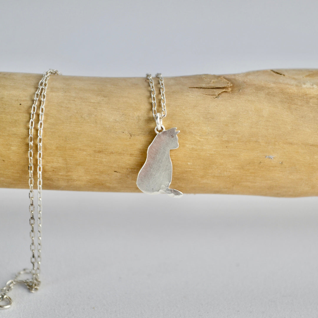 Cat Celtic Birthstone Pendant - January/February