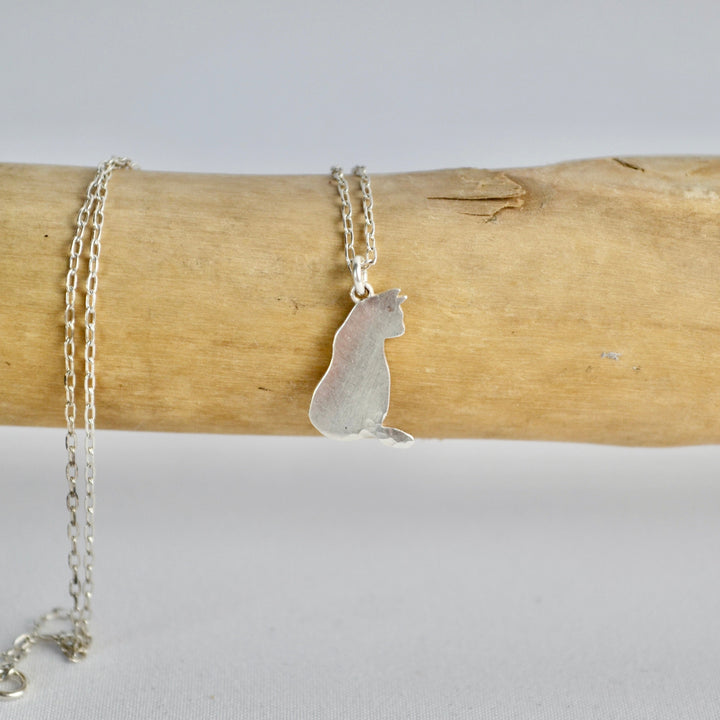 Cat Celtic Birthstone Pendant - January/February