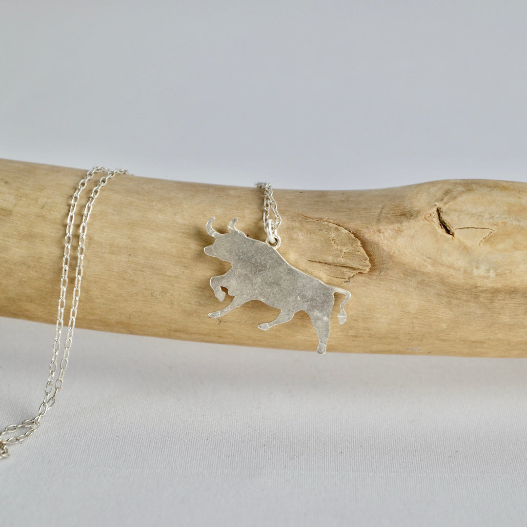 Bull Celtic Birthstone Pendant - April/May