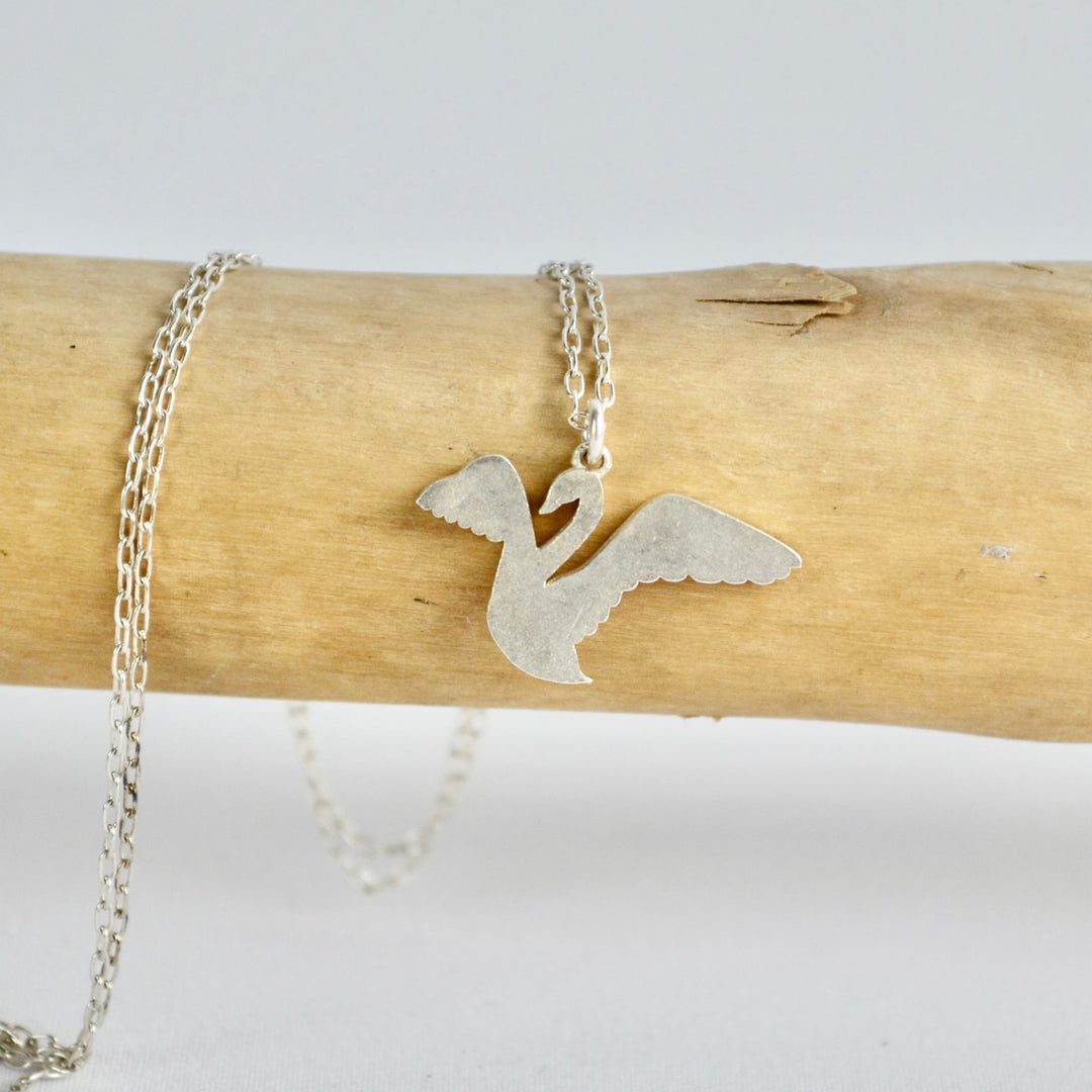 Swan Celtic Birthstone Pendant - September