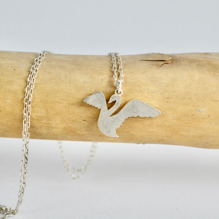 Swan Celtic Birthstone Pendant - September