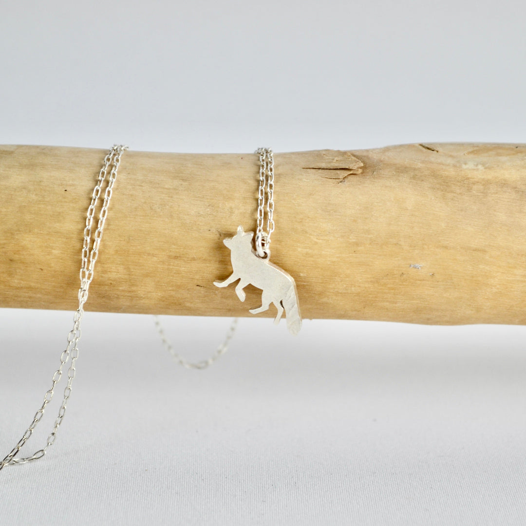 Fox Celtic Birthstone Pendant - March/April