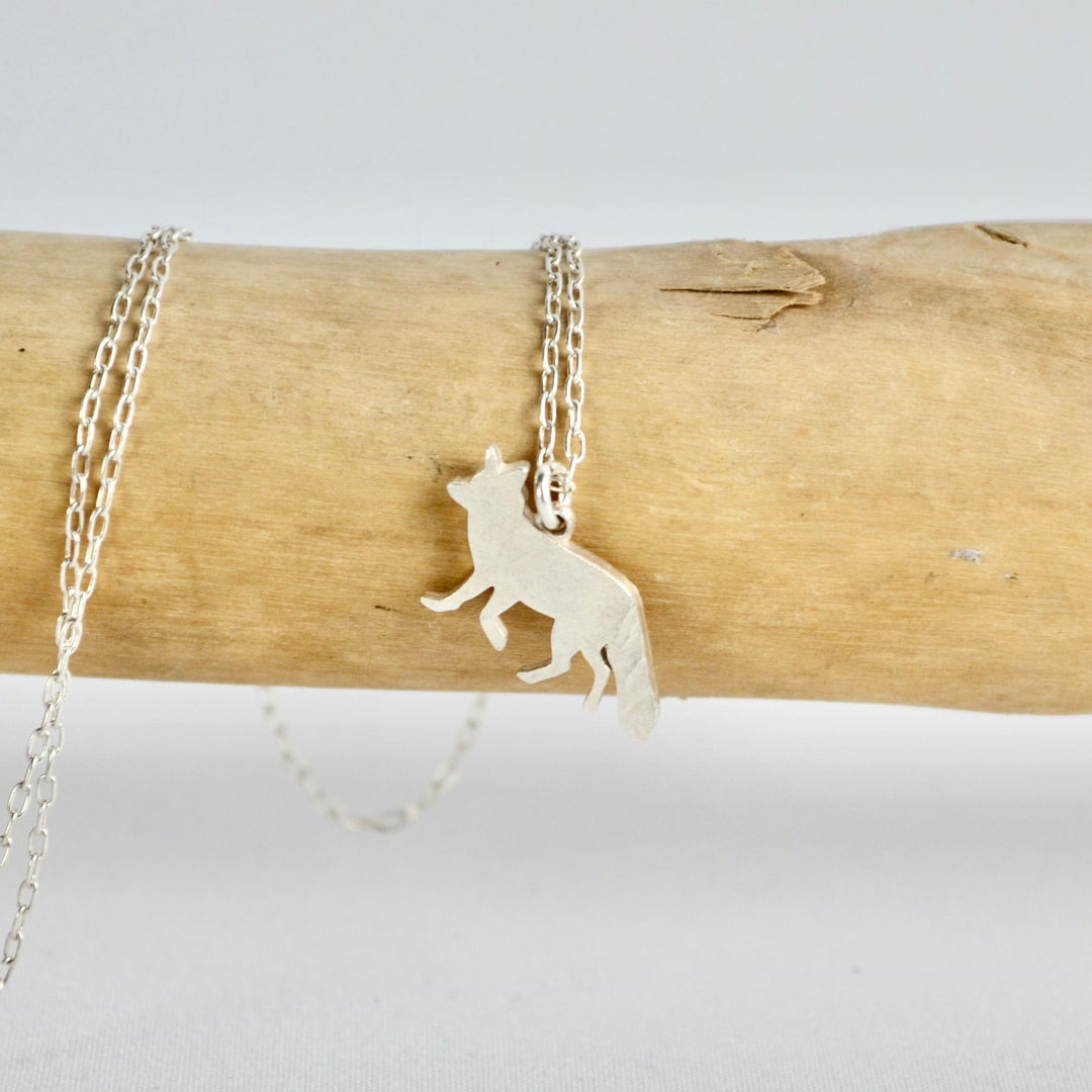 Fox Celtic Birthstone Pendant - March/April