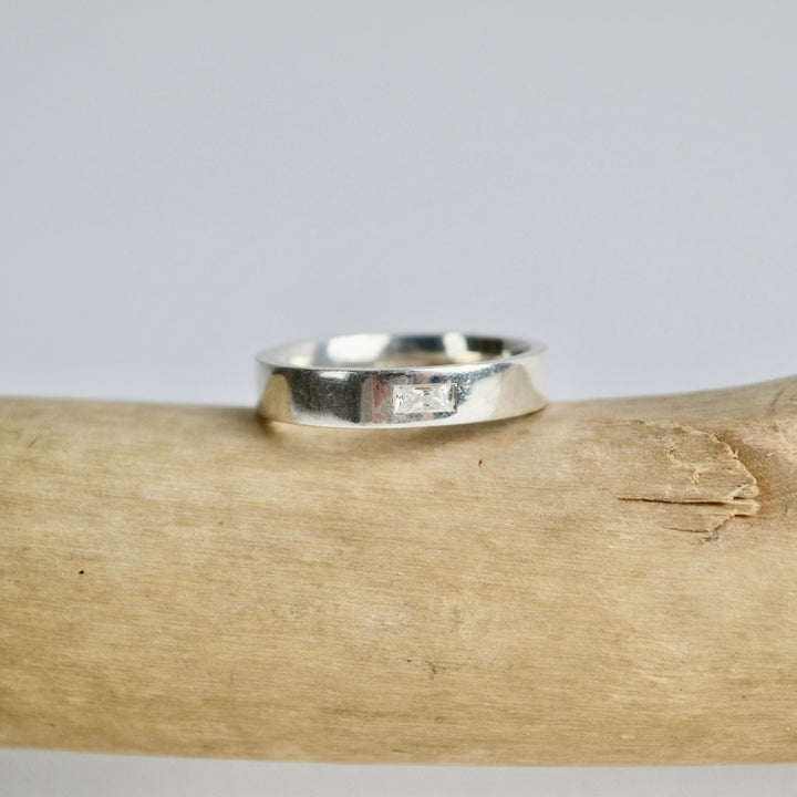 Rectangle Baguette Diamond Band