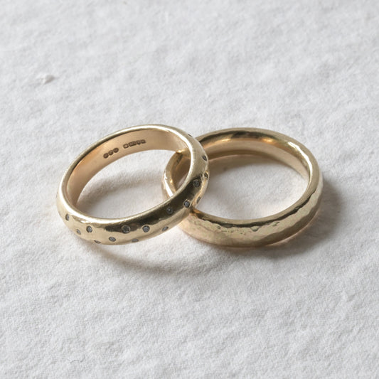 Gold & Diamond Wedding Band
