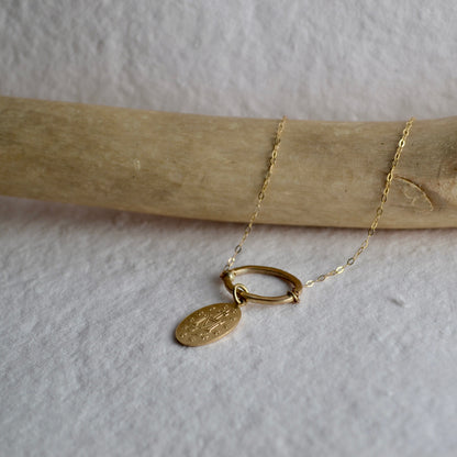 Gold Mary Magdalene Pendant