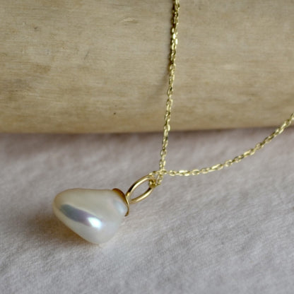 Keshi Pearl Necklace in Gold