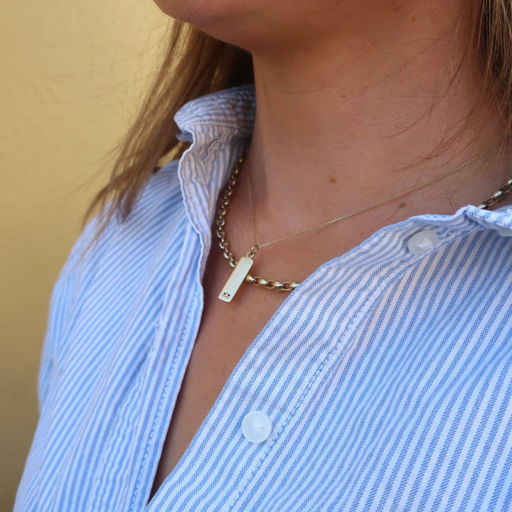 The Gold Coffee Bean Chain Necklace