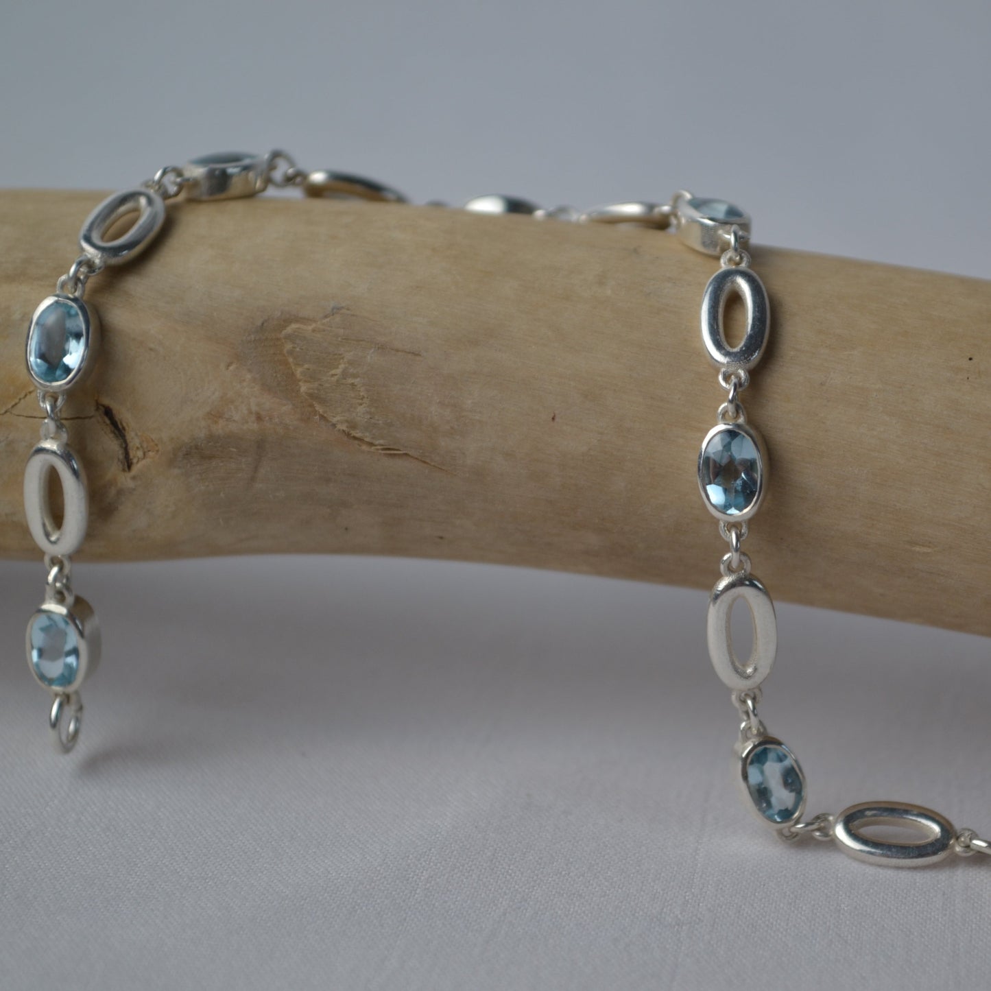 Sterling Silver Topaz Bracelet