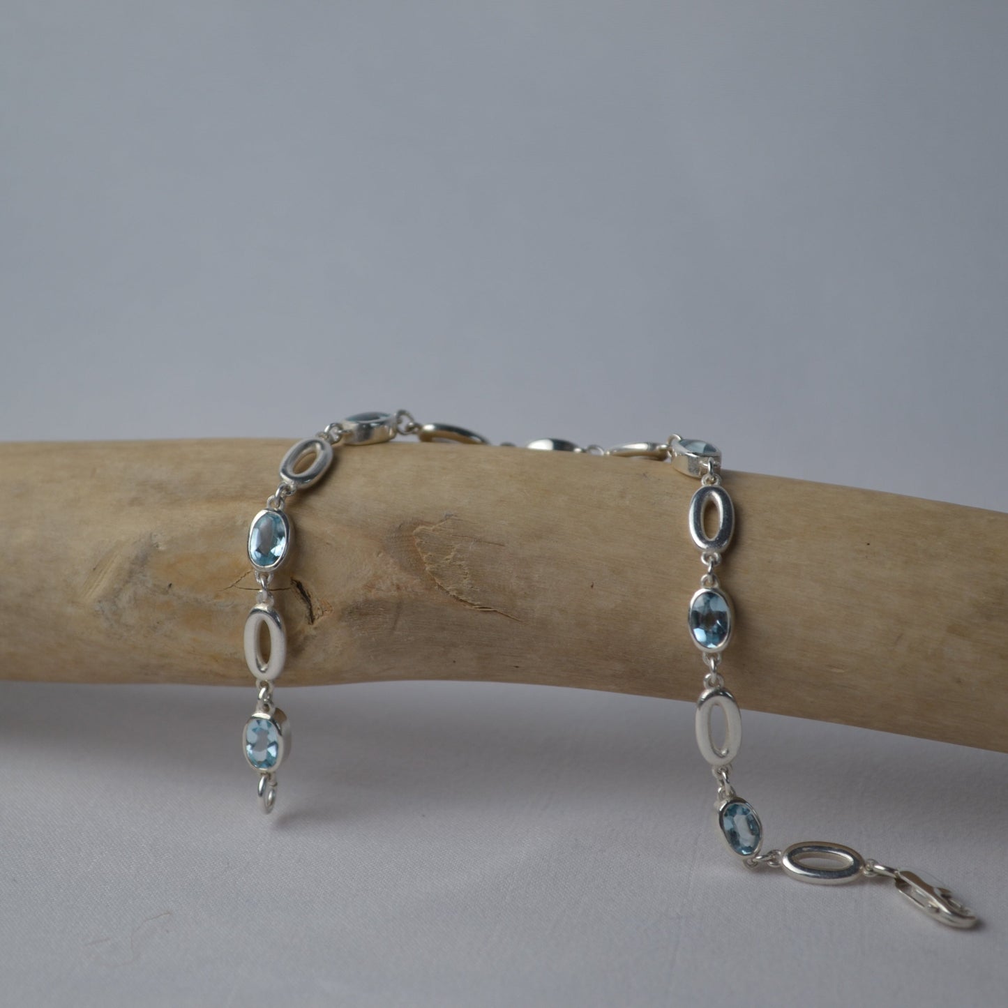Sterling Silver Topaz Bracelet