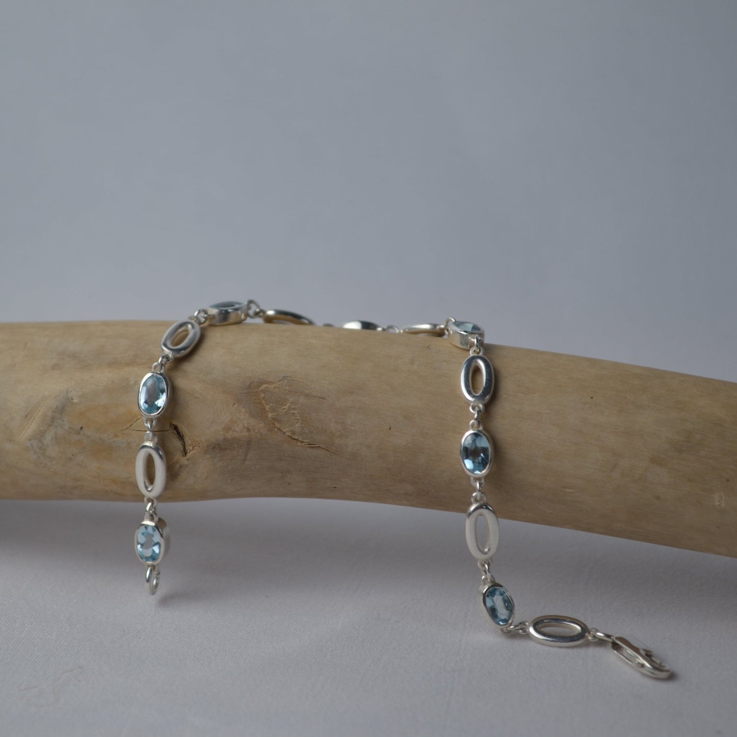 Sterling Silver Topaz Bracelet