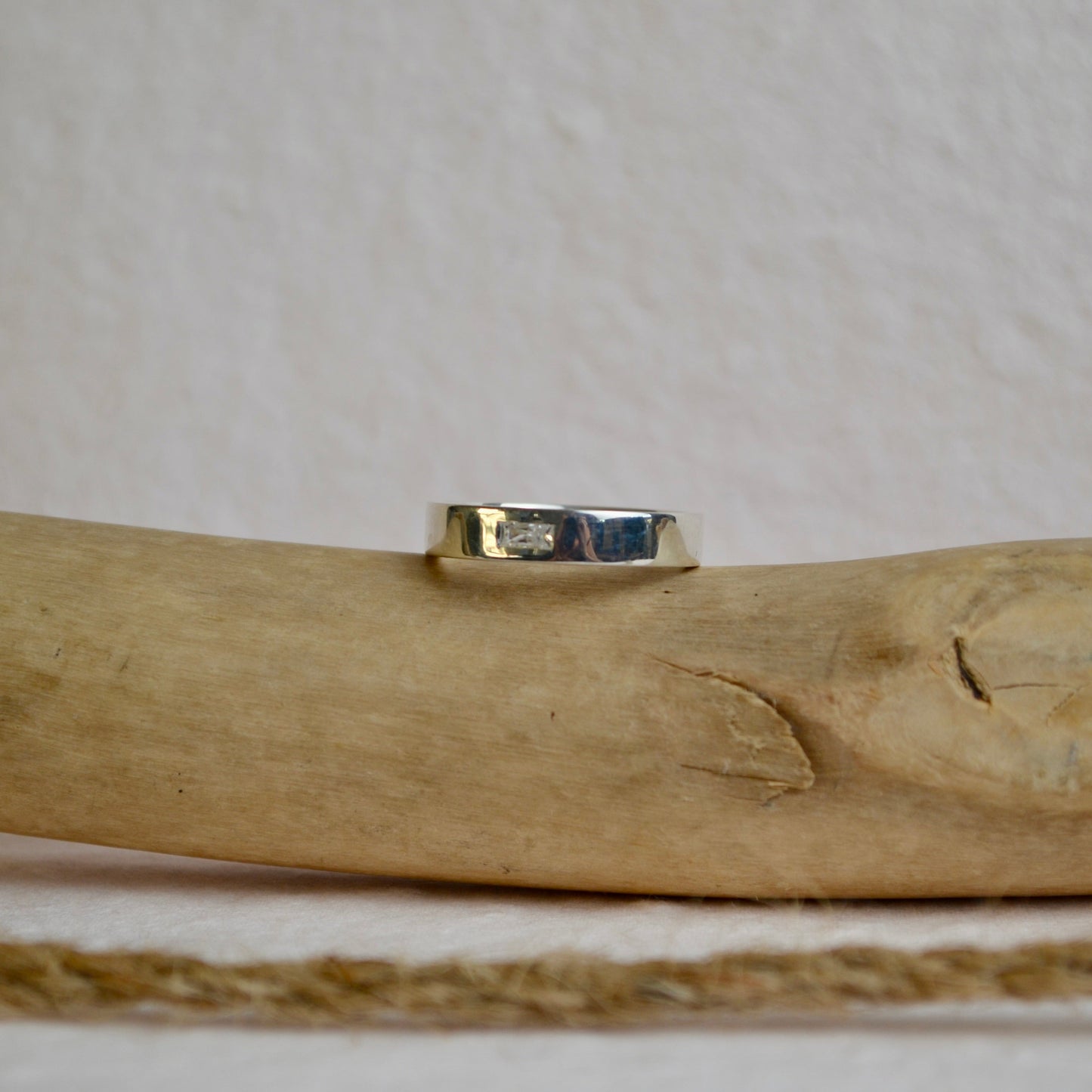 Rectangle Baguette Diamond Band