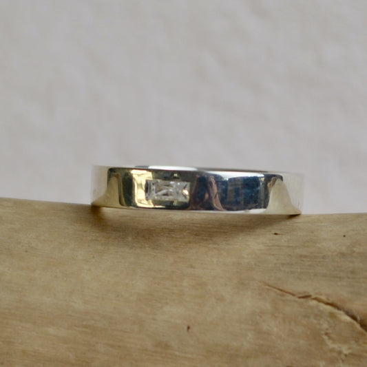 Rectangle Baguette Diamond Band