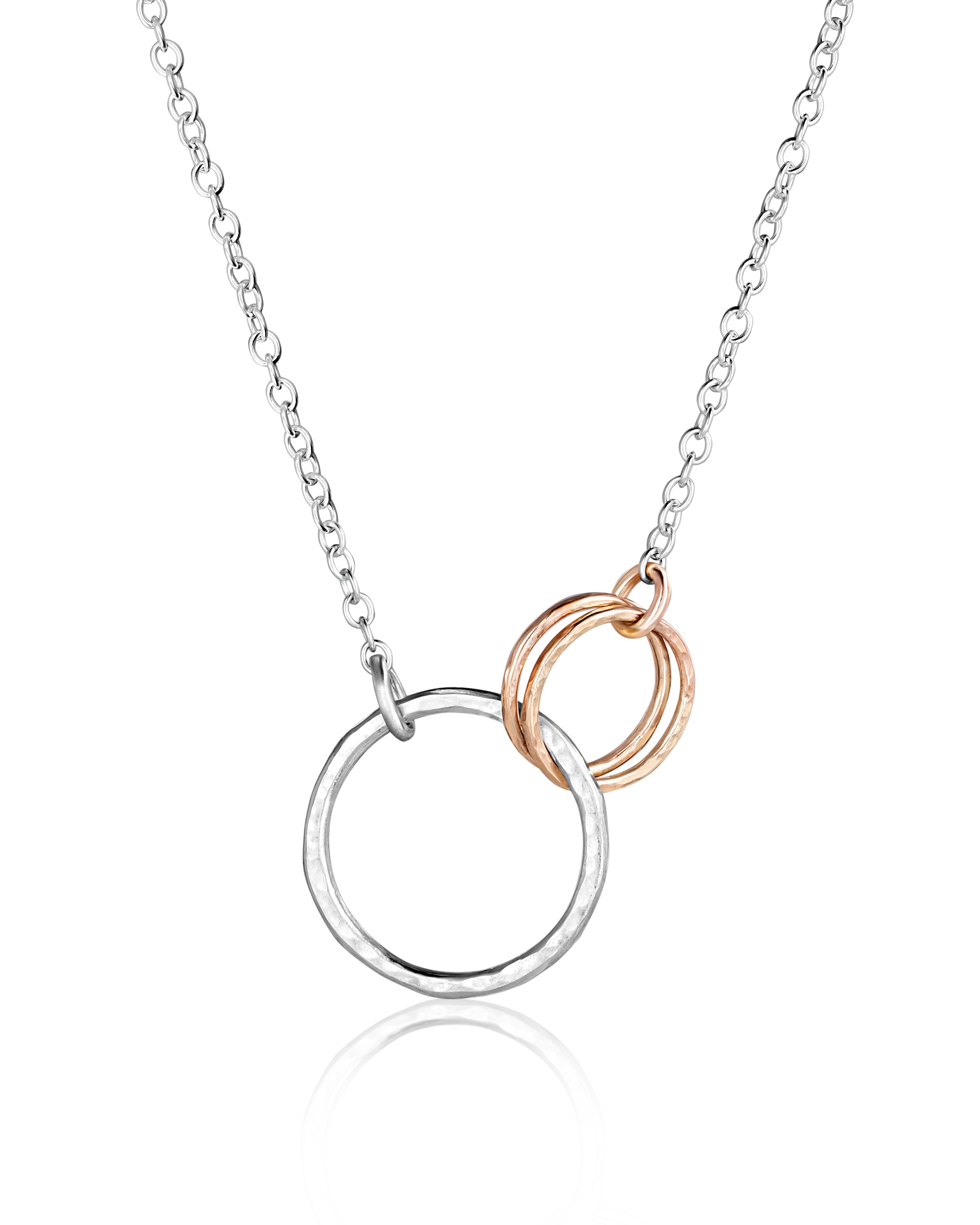 Chunky Gold Silver Circles Necklace Madeleineholloway chunky-gold-silver-circles-necklace-madeleineholloway