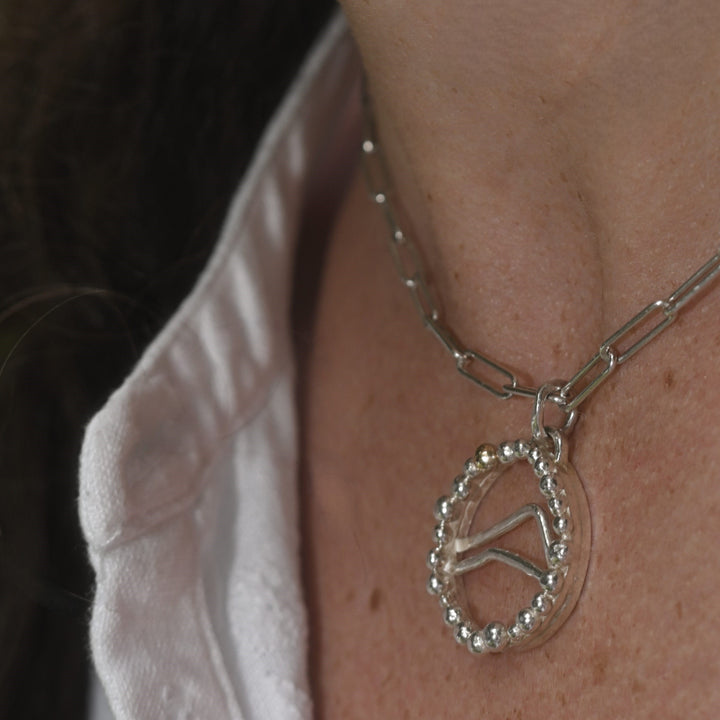 Gold &amp; Silver Alpine Pendant