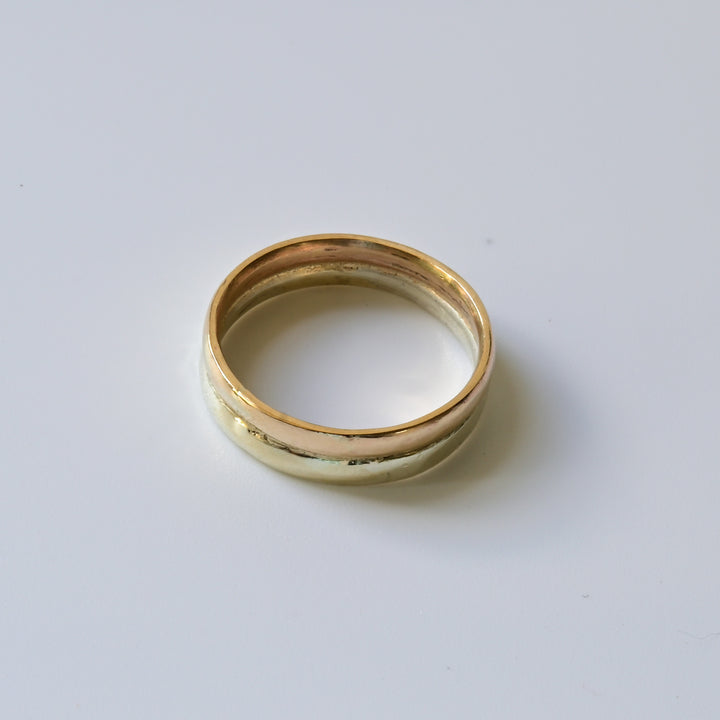 Red &amp; White Double Wedding Band