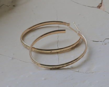 Oval Gold Hoops