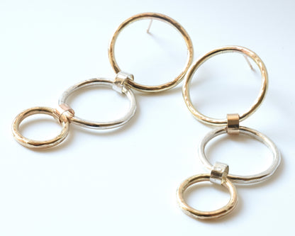 Gold Stack Earrings