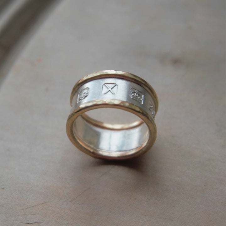 Gold and Silver Hallmark Ring
