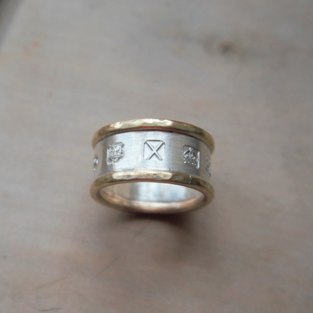 Gold and Silver Hallmark Ring