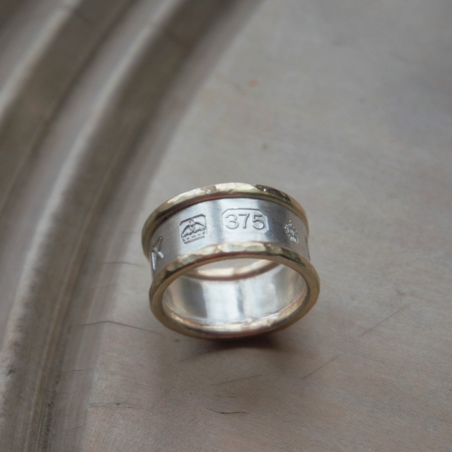 Gold and Silver Hallmark Ring