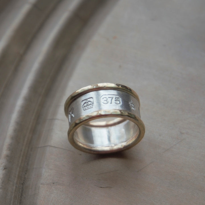 Gold and Silver Hallmark Ring
