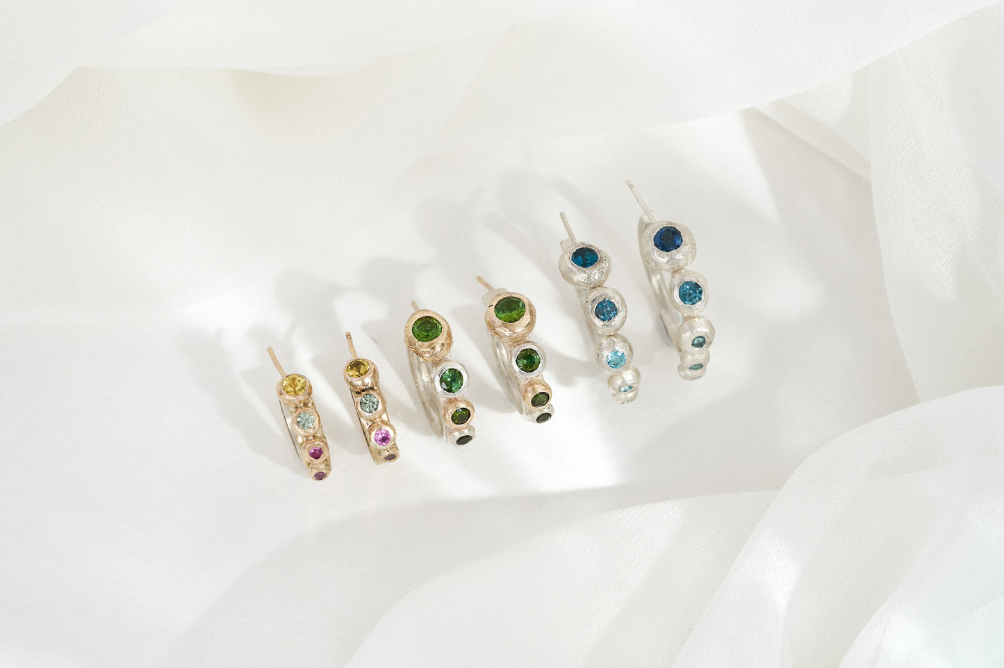 Sky Blue Topaz Hoops