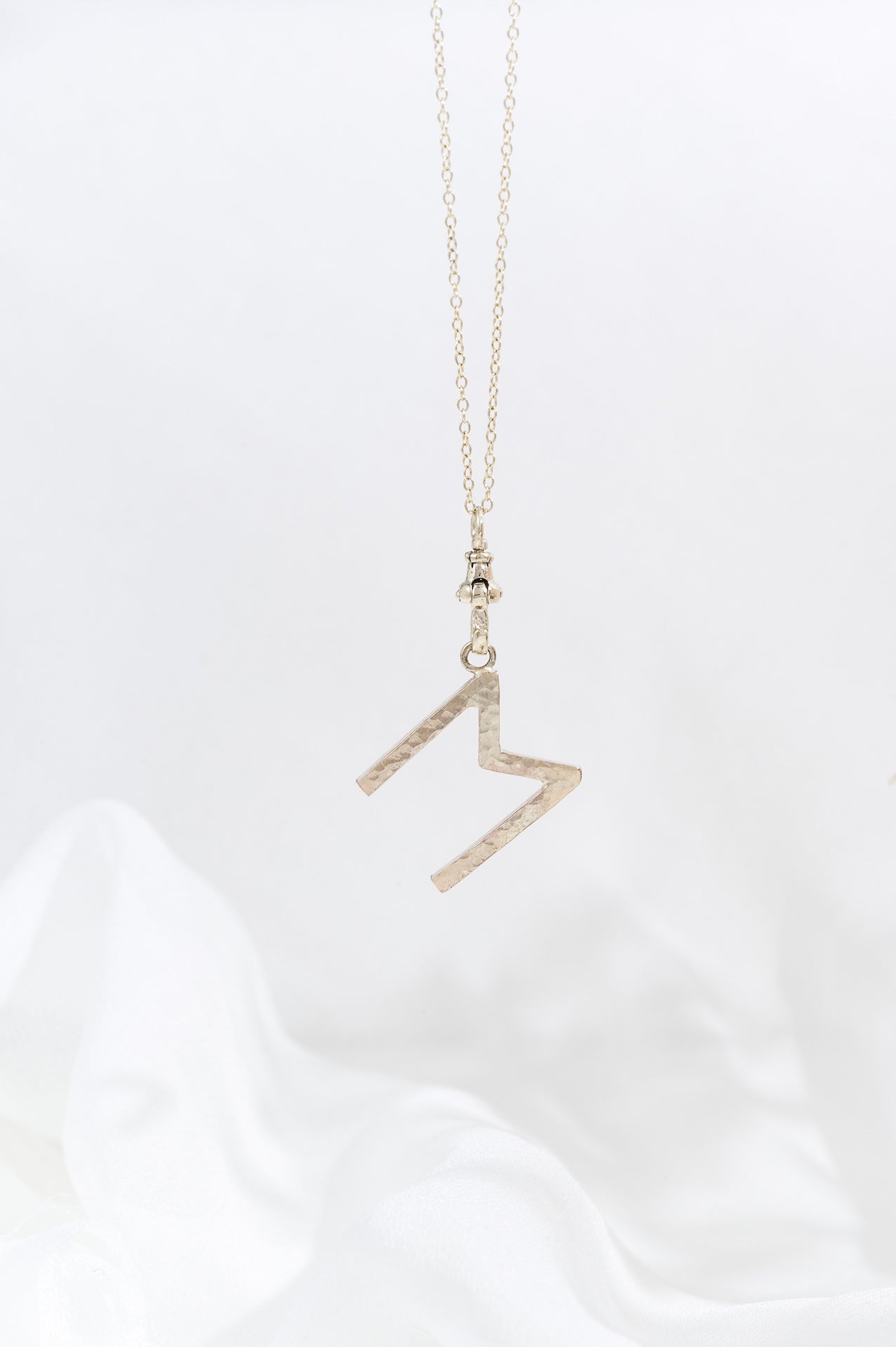 Gold Letter Charm Necklace