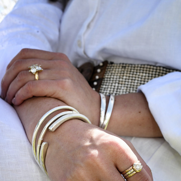 Rustic Sterling Silver Cuff